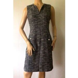 EUC Karl Lagerfeld Paris Tweed/Boucle Sleeveless Dress - Size 0